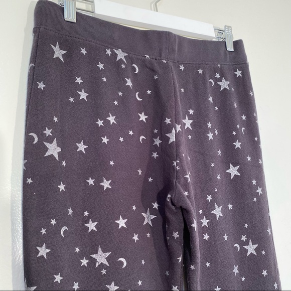 Joie Tendra B sparkle Star & Moon print silver foil joggers S - Picture 10 of 12